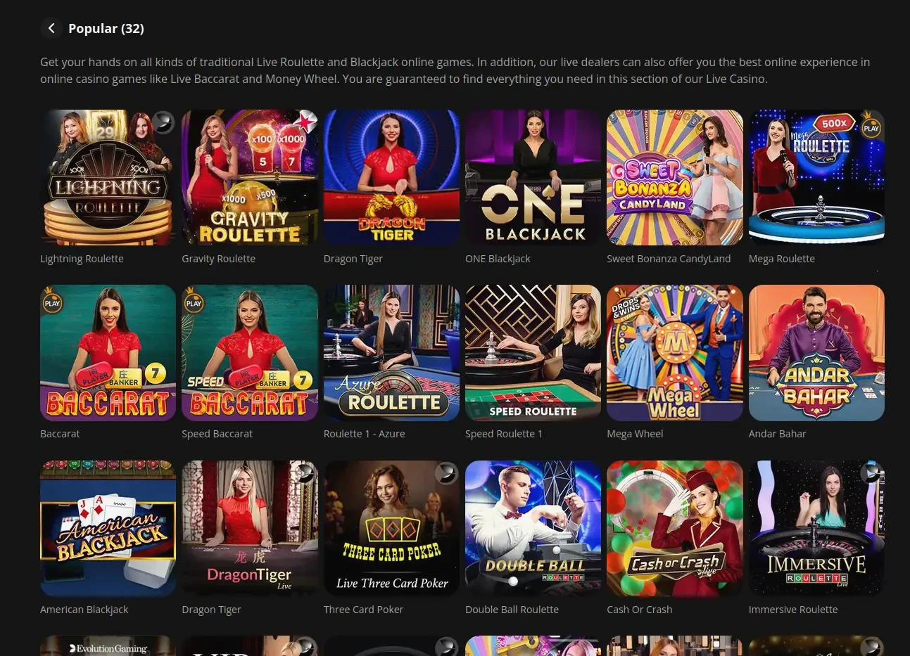 Panoramica offerte e slot disponibili su Buran Casino